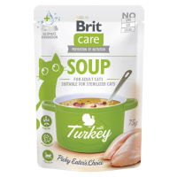 Brit Care Soup pro kočky 15 x 75 g - Krůtí