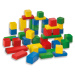 Dřevěné kostky Coloured Wooden Blocks Eichhorn barevné 50 kusů od 12 měsíců velikost 2,5 cm EH21