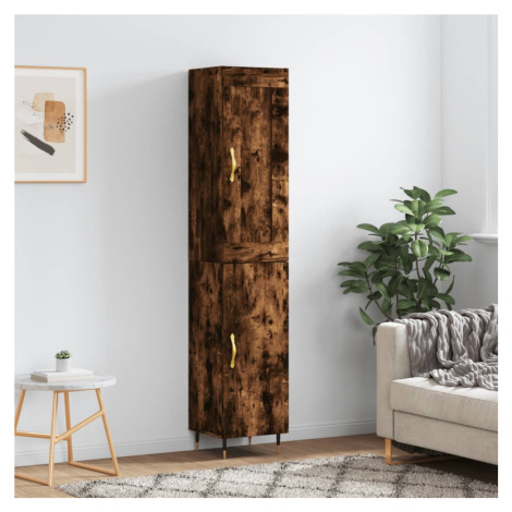 vidaXL Skříň highboard kouřový dub 34,5 x 34 x 180 cm kompozitní dřevo