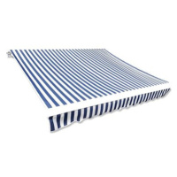 SHUMEE Plachta na markýzu, modro-bílá 350 x 250 cm