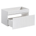 ArtCom Koupelnová skříňka s umyvadlem a deskou ICONIC White DU80/1 | 80 cm