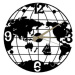 Černé nástěnné hodiny Globe Clock, ⌀ 50 cm