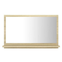 Koupelnové zrcadlo dub sonoma 60×10,5×37 cm dřevotříska 804565