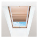 FOA Roleta Plisé na střešní okna, průsvitná, cappuccino, P 005, bílý profil, š 50 cm, v 101,2 cm