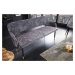 LuxD Designová lavice Laney 162 cm šedý samet
