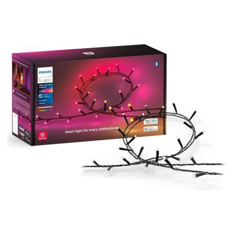 Philips-LED RGBW Stmívatelný venkovní řetěz HUE WACA 250xLED 24,4 m IP54 8720169246621