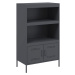 vidaXL Skříň highboard antracitová 68 x 39 x 113 cm ocel