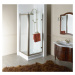 GELCO ANTIQUE sprchové dveře otočné, 900, pravé, ČIRÉ sklo, bronz GQ1390RC