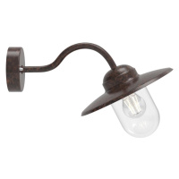 Nordlux Nordlux - Venkovní nástěnná lampa LUXEMBOURG 1xE27/60W/230V IP54 hnědá/patina