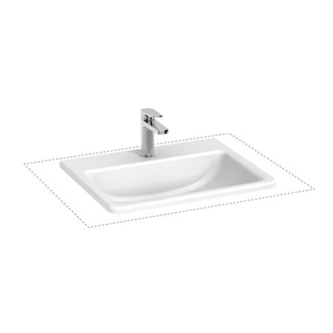 Jika Cubito zápustné umyvadlo 56x44 cm otvor pro baterii uprostřed H8189630001301