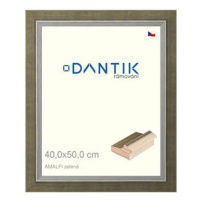 DANTIK rámeček 40 × 50, AMALFI zelený plexi čiré