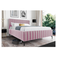 Eka Čalouněná postel INTIMA+ 160x200 cm Barva látky Trinity: (2319) Světlá růžová, Úložný prosto