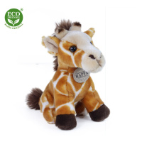 Plyšová žirafa sedící 18 cm ECO-FRIENDLY