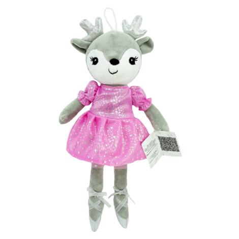 Tulilo Hadrová panenka, srnka Baletka, 35 cm - růžová
