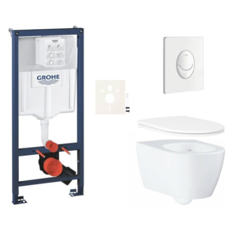 Závěsný wc set do lehkých stěn / předstěnová montáž Grohe Essence SIKOGRSESSASH0