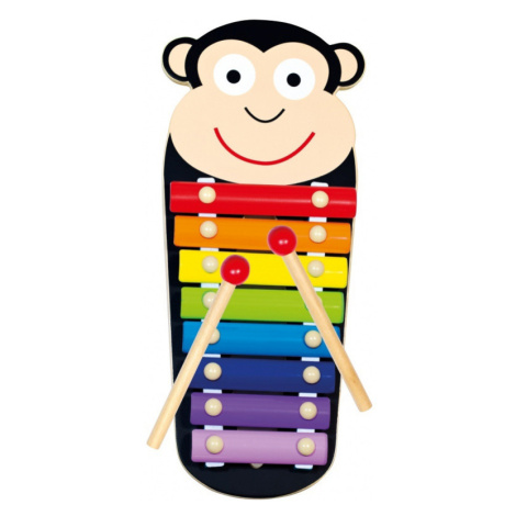 Xylofon kovový Opička Bino