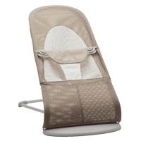 BABYBJÖRN Lehátko Balance Soft Grey Beige/White mesh, světle šedá konstrukce