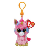 TY Meteor Beanie Boos FANTASIA - vícebarevný jednorožec 8.5 cm clip