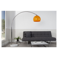 Estila Designová jedinečná stojací lampa Big Bow II oranžová 175 - 205cm