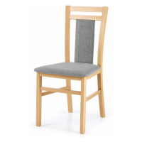 Jídelní židle HEBIRT 8 dub medový/šedá
