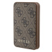 Guess 4G Leather Metal Logo Power Bank 5000 mAh 15W (hnědá)