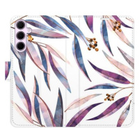 iSaprio Flip pouzdro Ornamental Leaves pro Samsung Galaxy A55 5G