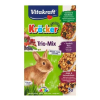 Vitakraft Kräcker Trio-mix králík zelenina & ořech & lesní plody 3 x 56 g