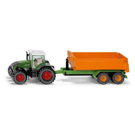 Siku Farmer - traktor Fendt s vyklápěcím přívěsem, 1:50