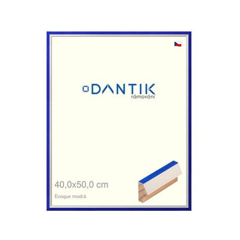 DANTIK rámeček 40 × 50, EVOQUE modrý plexi čiré