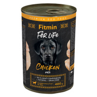 Výhodné balení Fitmin Dog For Life 12 x 400 g - kuřecí