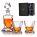 Dekorant Crystalite Bohemia whisky set Quadro v dárkovém saténovém balení 1+2