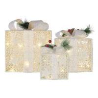EMOS LED dárky s ozdobou Gift teplá bílá