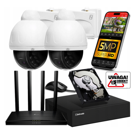 Sada pro Monitorování 2 kamery P5 WiFi 5Mpx 1TB +Router