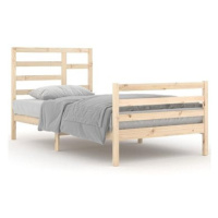 Rám postele masivní dřevo 100 × 200 cm, 3105850