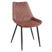 Ak furniture Čalouněná designová židle Justina růžová