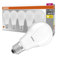 5PAK LED žárovka LED E27 A60 8,5W = 60W 806lm 2700K Teplá 300° OSRAM Base