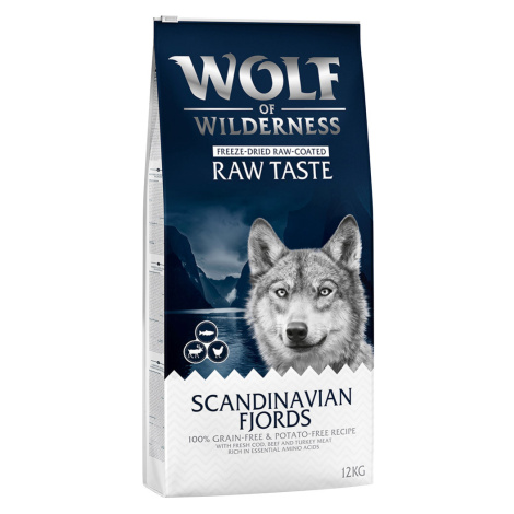 Wolf of Wilderness "Scandinavian Fjords" Sob, kuře a losos - bez obilovin - 12 kg