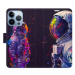 iSaprio Flip pouzdro Neon Astronaut 02 pro iPhone 13 Pro