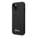 Guess GUHCP14MSLSMK hard silikonové pouzdro iPhone 14 PLUS 6.7" black Silicone Vintage Gold Logo