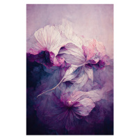 Ilustrace Purple Peony, Treechild, 26.7 × 40 cm