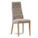Jídelní čalouněná židle IBIZA – masiv dub, látka, více barev Látka boss šedá