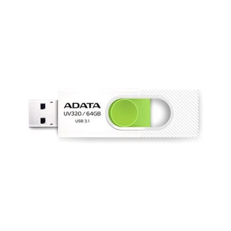 ADATA UV320 64GB, bílo-zelená