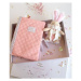 DouDou et Compagnie Paris dárková sada růžový králíček a pouzdro na plenky