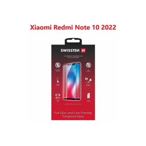 Tvrzené sklo Swissten Full Glue, Color Frame, Case Friendly pro Xiaomi Redmi 10 2022, černá