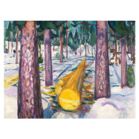 Reprodukce obrazu Edvard Munch - The Yellow Log, 60 x 45 cm