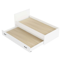 Bílá dětská postel s výsuvným lůžkem 90x190 cm Sofia – Kalune Design