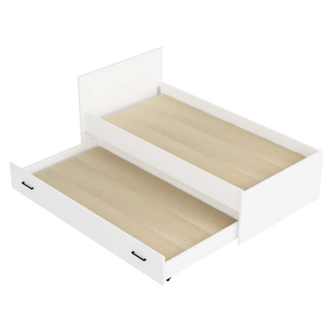 Bílá dětská postel s výsuvným lůžkem 90x190 cm Sofia – Kalune Design