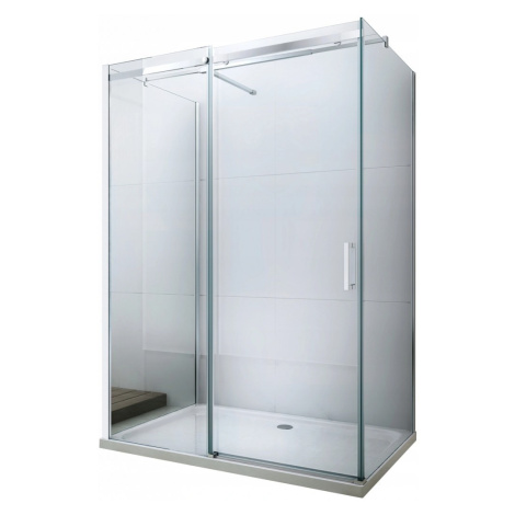 MEXEN/S OMEGA sprchový kout 3-stěnný 140x90, transparent, chrom 825-140-090-01-00-3S