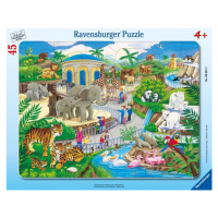 Puzzle Návštěva ZOO 45 dílků