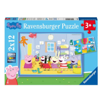 RAVENSBURGER - Prasátko Peppa: Peppino dobrodružství 2x12 dílků